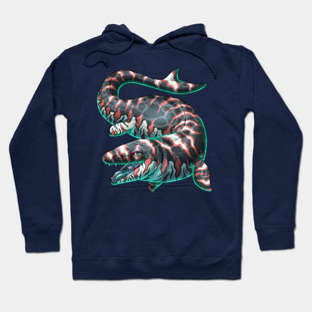 Mighty Mosasaurus Sea Rex Hoodie by cometkins